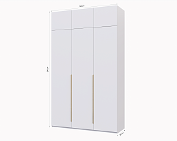 Изображение товара Пакс Альхейм 23 white (gold) ИКЕА (IKEA) на сайте delmard.ru