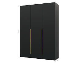 Изображение товара Пакс Альхейм 13 black (gold) ИКЕА (IKEA) на сайте delmard.ru