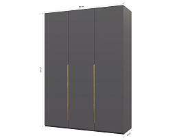 Изображение товара Пакс Альхейм 13 grey (gold) ИКЕА (IKEA) на сайте delmard.ru