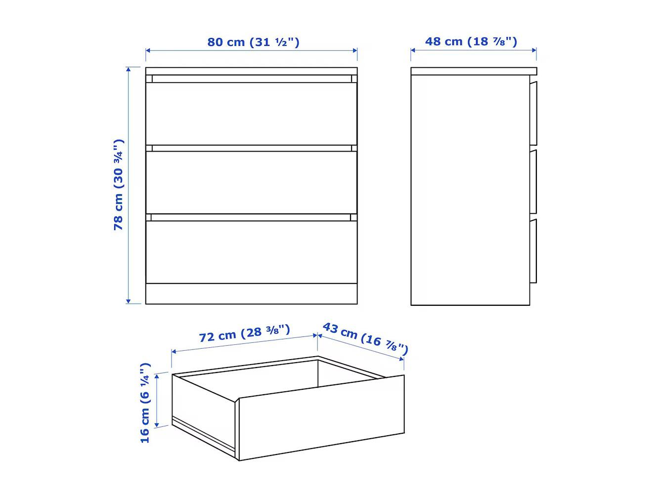 Мальм 17 brown ИКЕА (IKEA) изображение товара