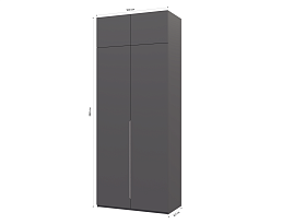 Изображение товара Пакс Альхейм 22 grey (silver) ИКЕА (IKEA) на сайте delmard.ru