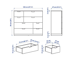 Изображение товара Нордли 29 white ИКЕА (IKEA) на сайте delmard.ru