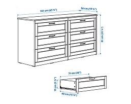 Изображение товара Сонгесанд 14 white ИКЕА (IKEA) на сайте delmard.ru