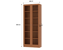 Изображение товара Билли 336 walnut guarneri ИКЕА (IKEA) на сайте delmard.ru